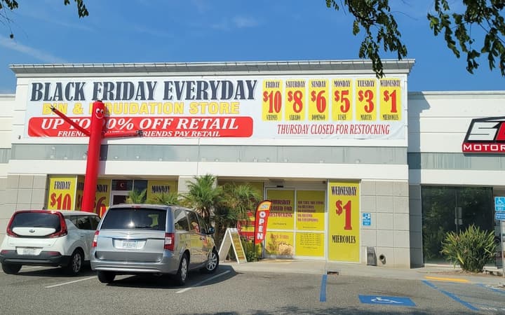 Bin & Liquidation Store storefront