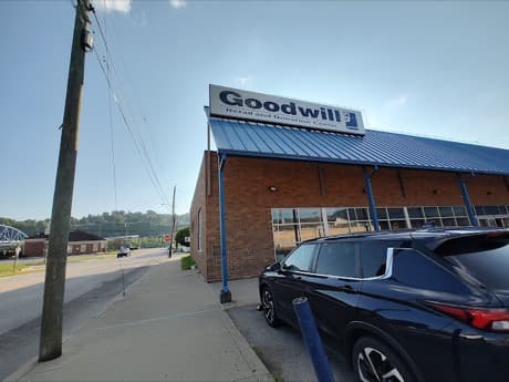 Goodwill Outlet Charleston Goodwill bins in Charleston, West Virginia