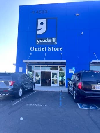 Goodwill Industries San Joaquin Outlet Goodwill bins in Stockton, California